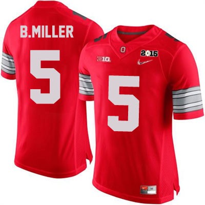 Ohio State Buckeyes Men's Braxton Miller #5 Red Authentic Nike Diamond Quest Champion College NCAA Stitched Football Jersey PM19U77OI